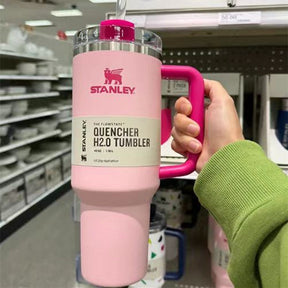 Copo Stanley Quencher H2.0 FlowState Tumbler 30oz em Aço Inoxidável com Tampa e Canudo - Allport Shop