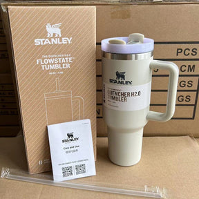 Copo Stanley Quencher H2.0 FlowState Tumbler 30oz em Aço Inoxidável com Tampa e Canudo - Allport Shop