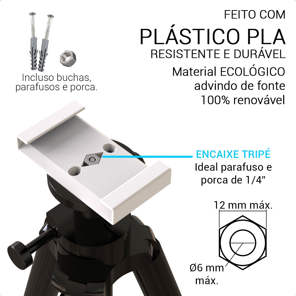 Suporte  Projetor HY300Y/320Y Teto E Parede Cor Branco