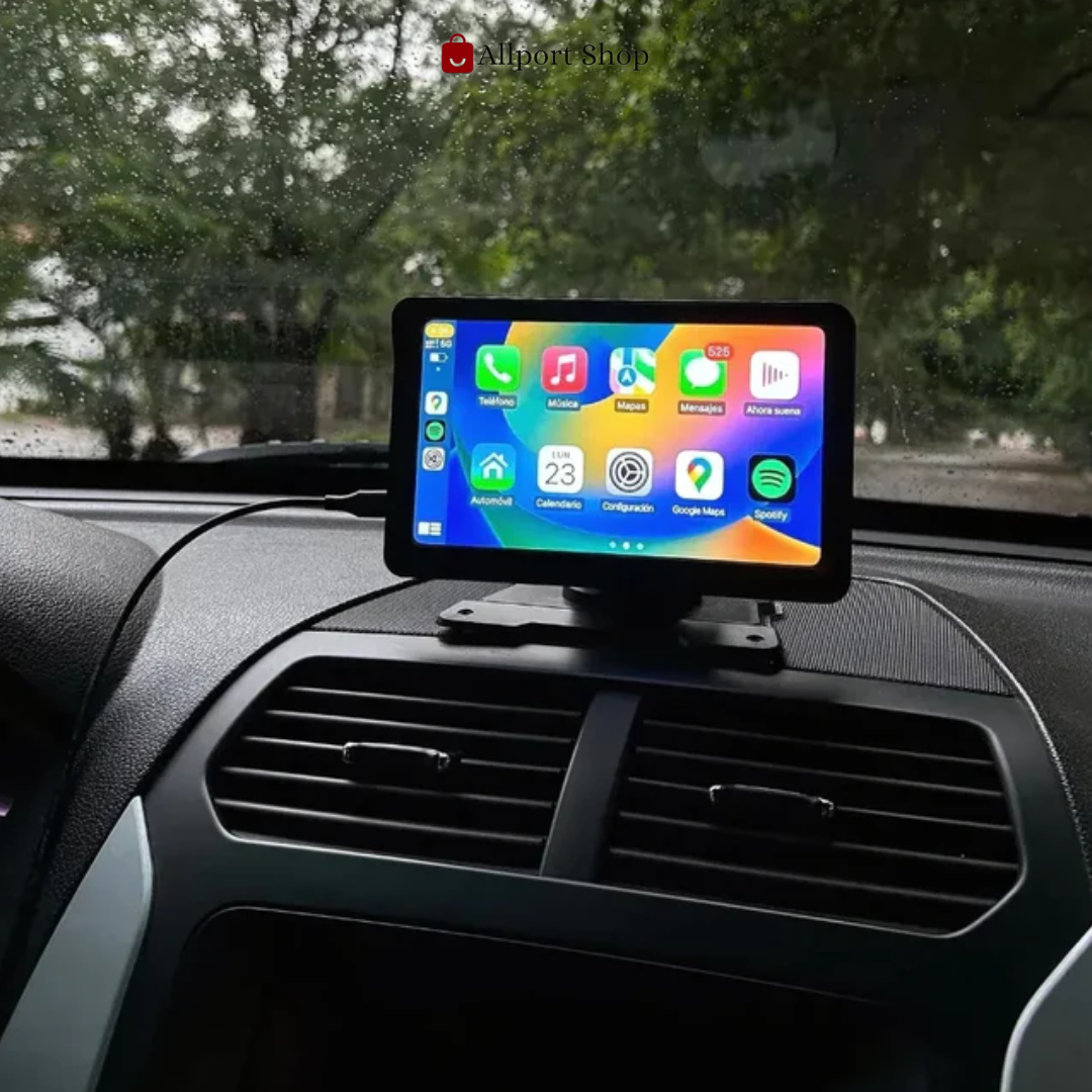 Tela Multimídia com CarPlay MaxTela Pro 7" + 🎁 Câmera de Ré - Allportshope