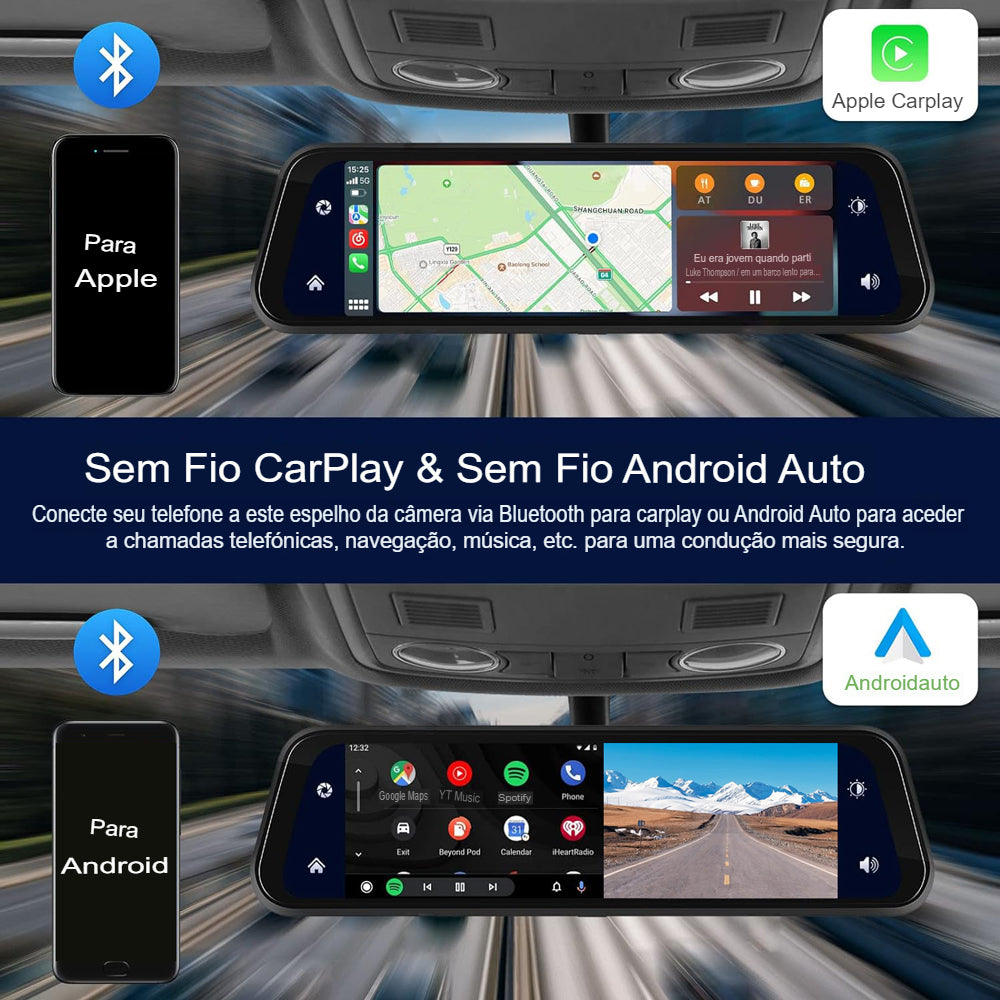 Oferta Black Friday: Retrovisor Multimídia VISION [COM CÂMERA DE RÉ]