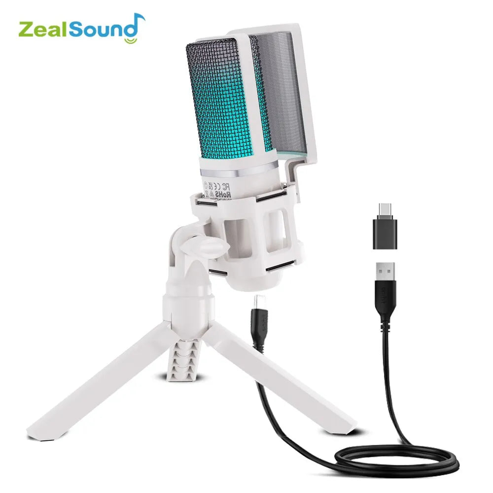 Microfone USB com Condensador - Zealsound - Allport Shop