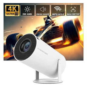 Projetor Portátil 4K com Qualidade de Cinema - Hy300 Vision + Brinde Suporte HY300